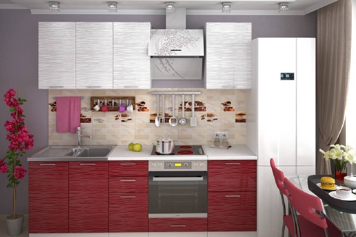 Изысканный интерьер кухни в красно-белом цвете – беспроигрышный выбор для современного стиля
