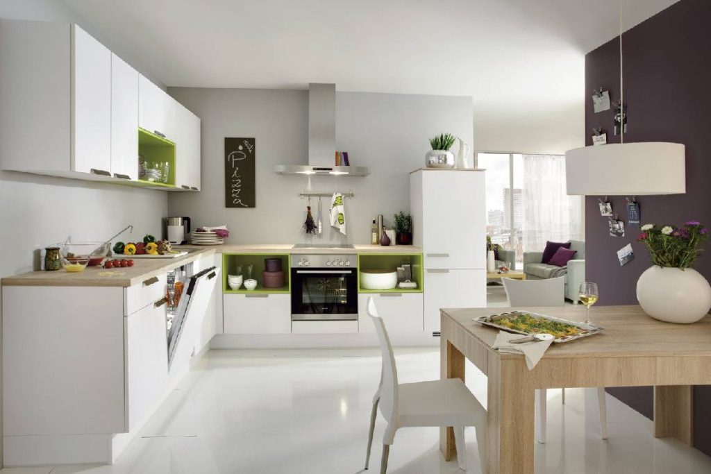 Белый кухонный гарнитур: особенности выбора, сочетания, 300 фото в интерьере